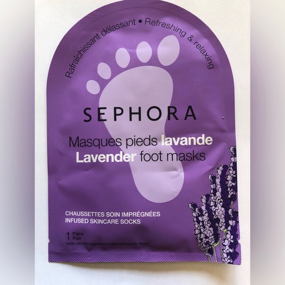 NWT. Sephora Lavender Foot Mask - Picture 2 of 2
